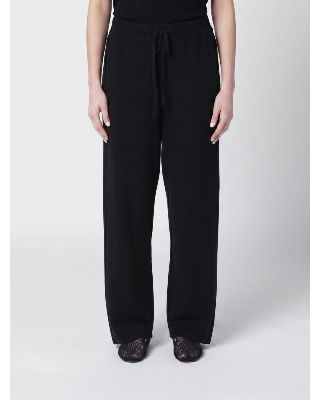 Entire studios Black Knit Trousers