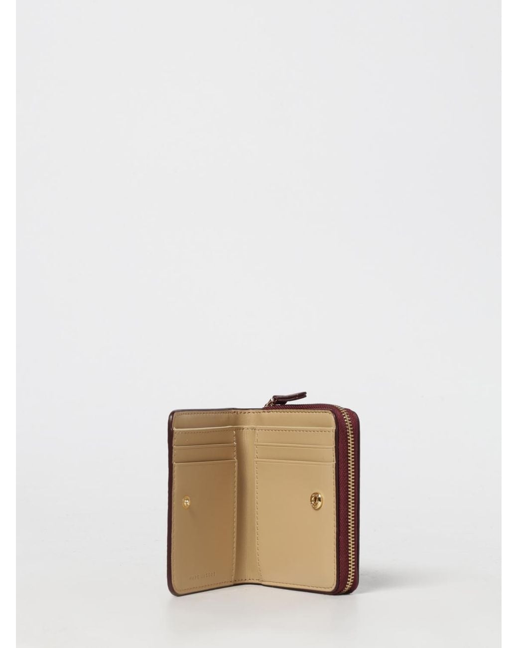 Marc Jacobs Purple Mini Compact Leather Wallet