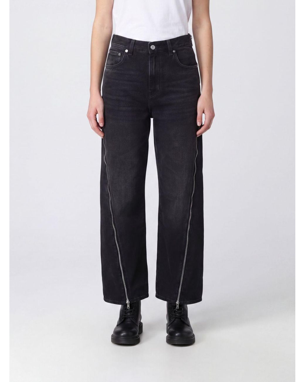 Haikure Blue Bonnie High-Waisted Wide-Leg Jeans