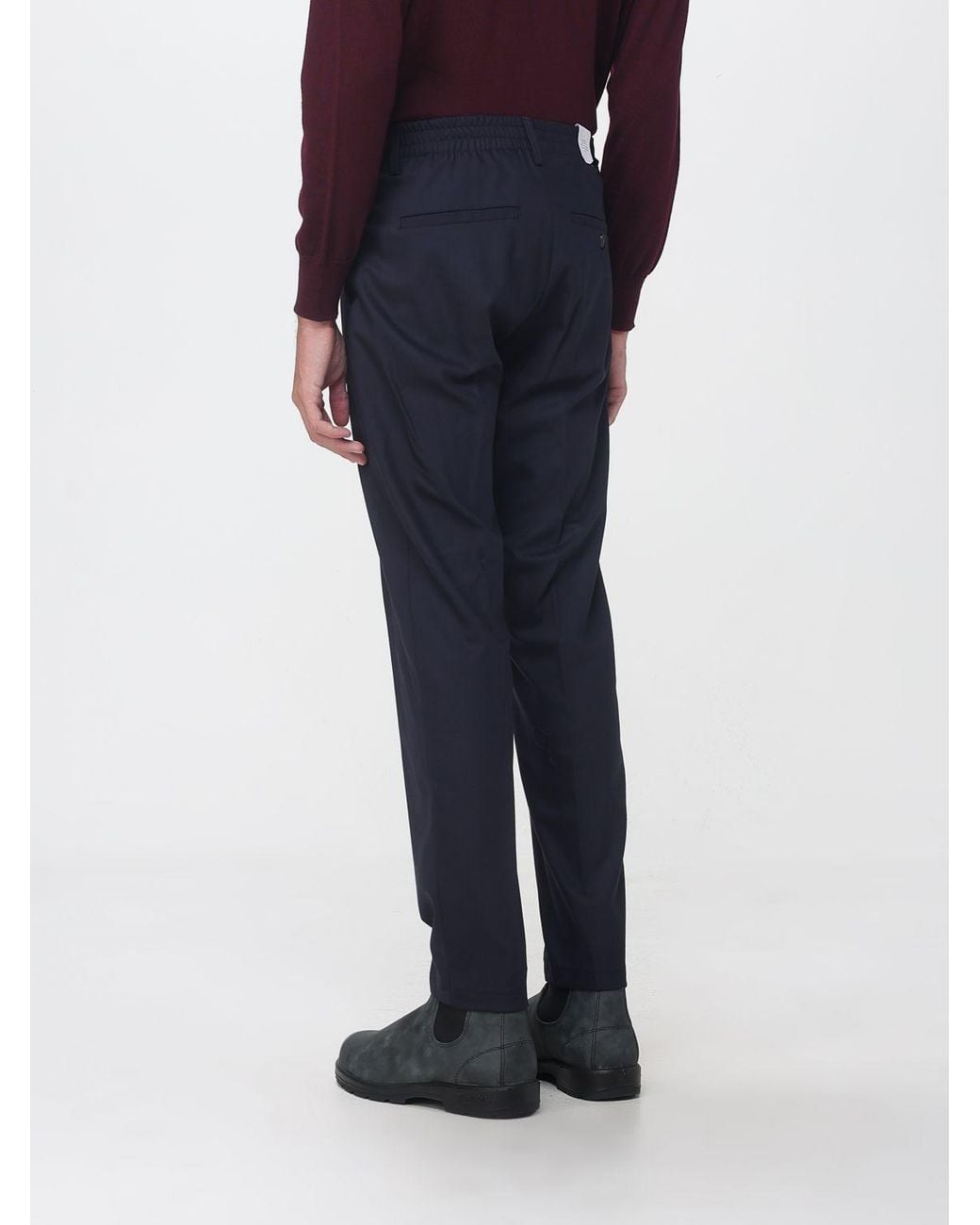 Siviglia Blue Slim-Fit Chino Trousers for men