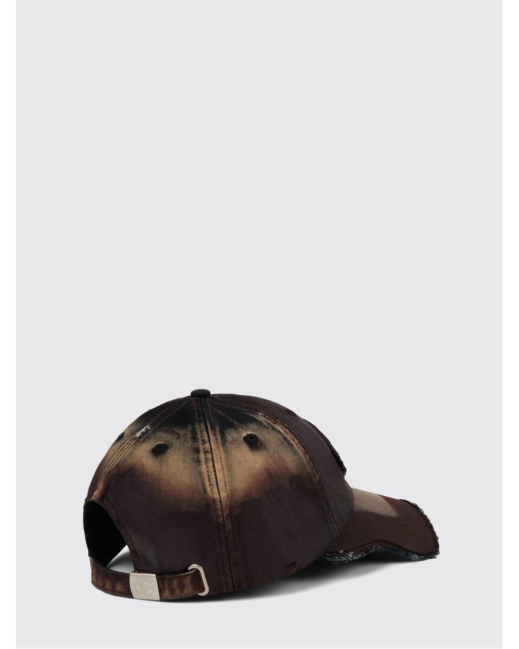 CAMPERLAB Black Distorted Washed Sprayed Used Cotton Hat