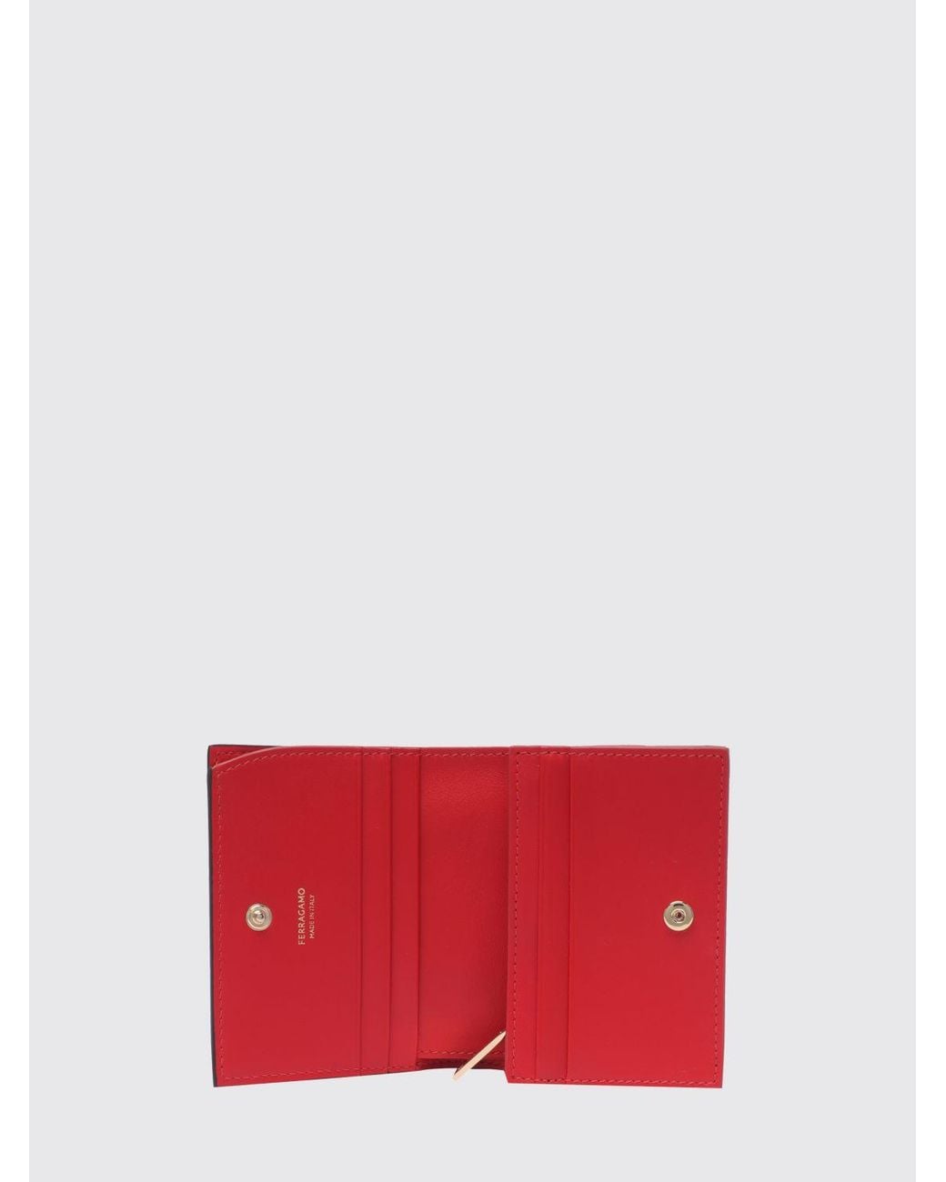 Portafoglio Bifold Gancini di Ferragamo in White