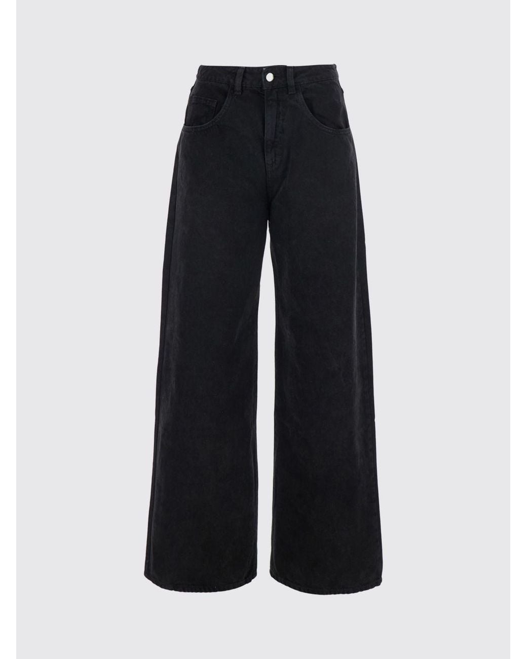 ICON DENIM Blue Poppy High-Waisted Wide Leg Jeans With Cut-Out Details