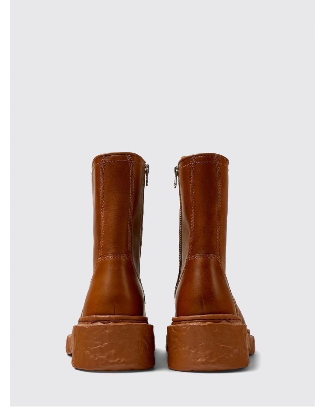 CAMPERLAB Brown Vamonos Leather Ankle Boots