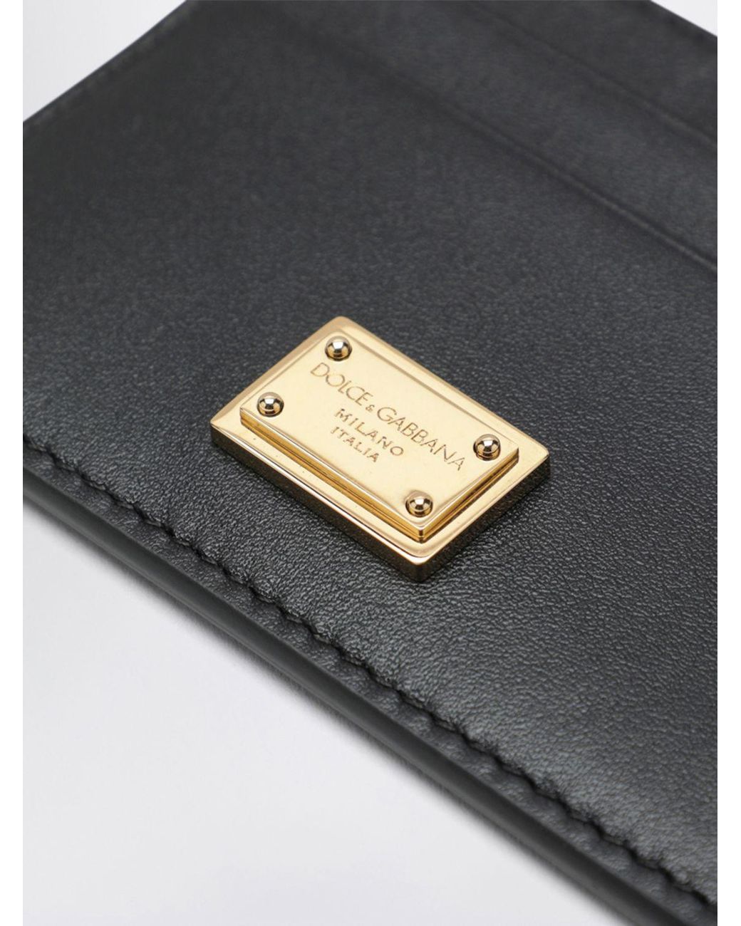 Dolce & Gabbana White Dolce &Amp Gabbana Calfskin Card Holder