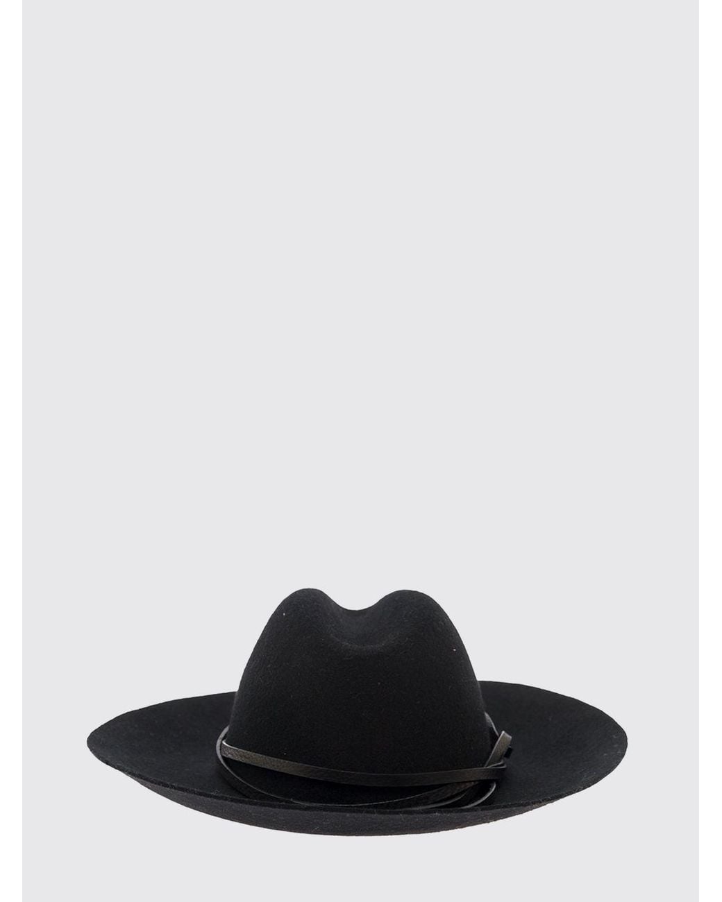 Golden Goose Deluxe Brand Black Wide-Brim Wool Felt Hat for men