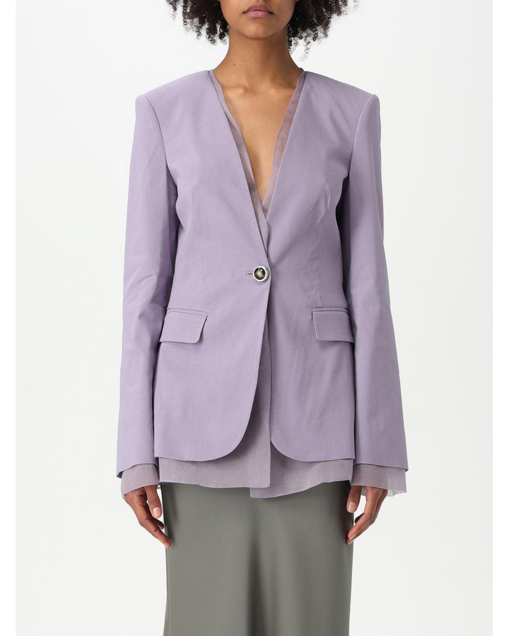 Pinko Purple Vneck Blazer