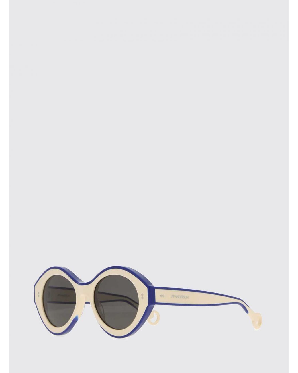J.W. Anderson White Bumper Bicolor Cat-Eye Acetate Sunglasses for men