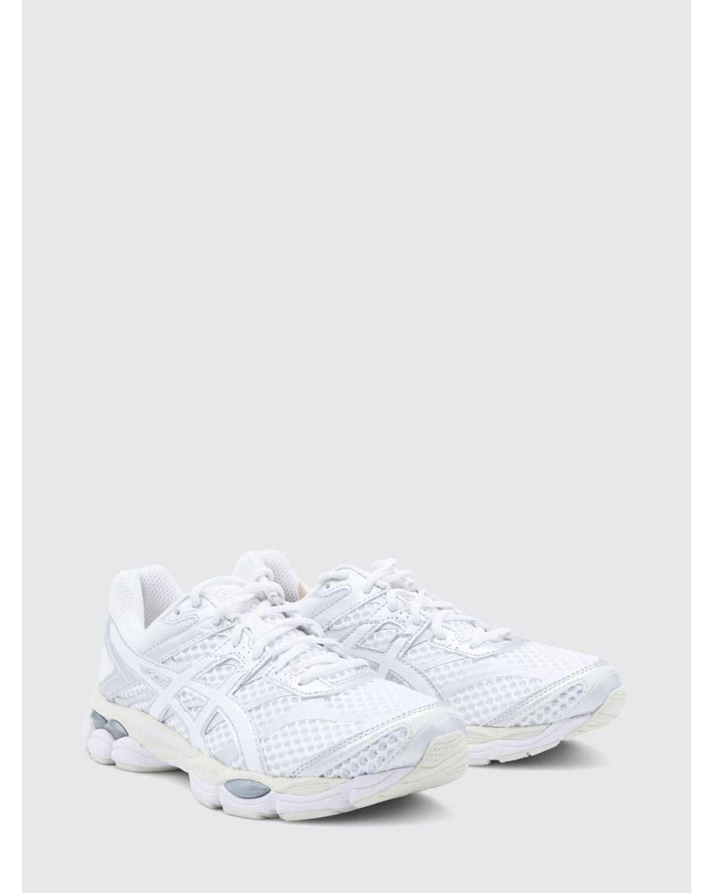 Asics White Gel-Cumulus 16 Mesh And Rubber Sneakers