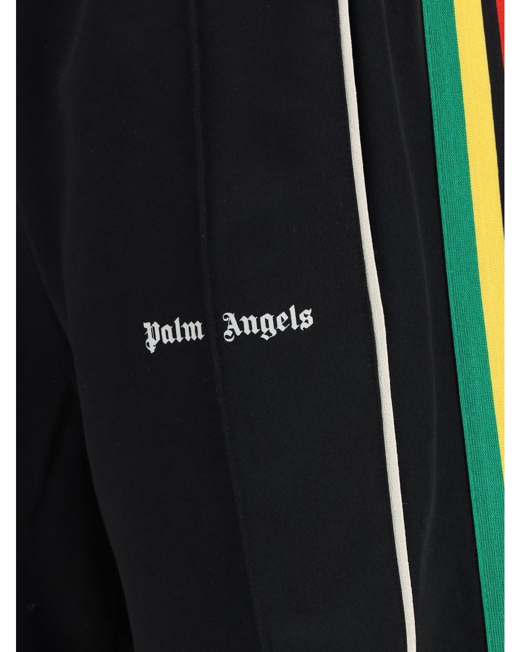 Palm Angels Blue Technical Fabric Jogging Trousers for men