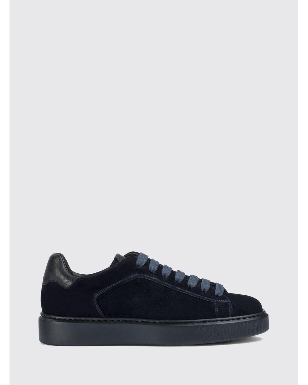 Doucal's Blue Low Top Sneakers for men
