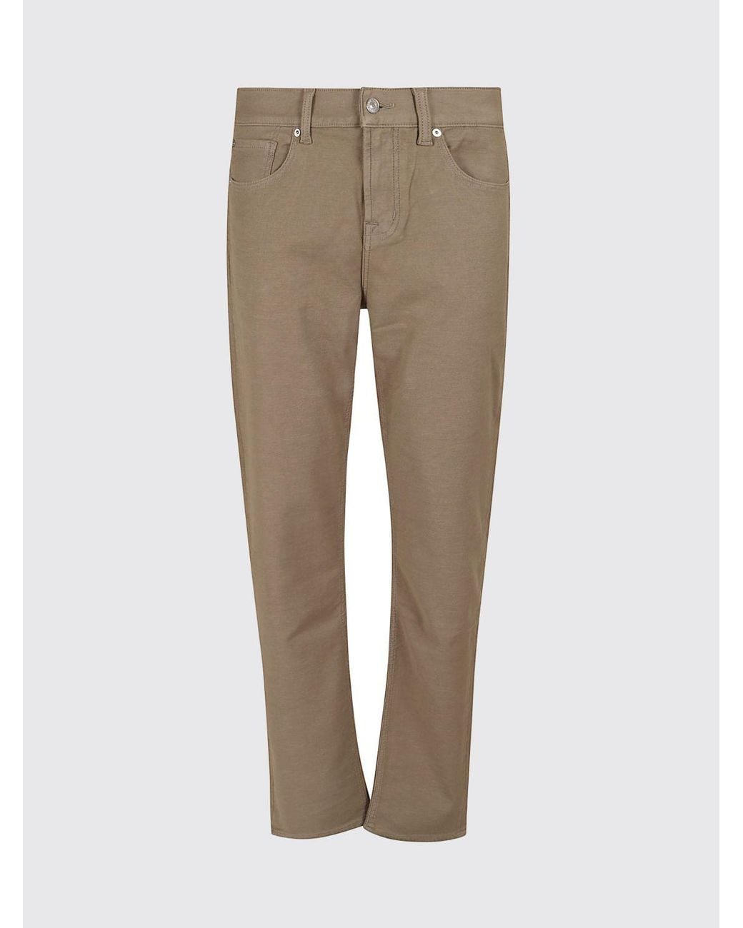 7 For All Mankind Natural Mid-Rise Slim-Fit Five-Pocket Skinny Jeans for men