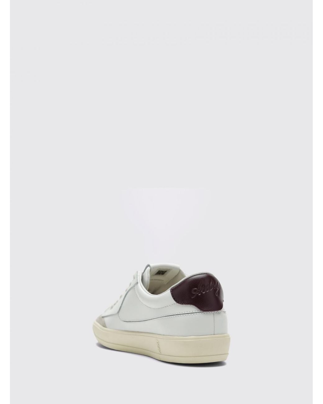 Autry White Windscape Zweifarbige Low-Top-Ledersneakers Mit Frotteefutter