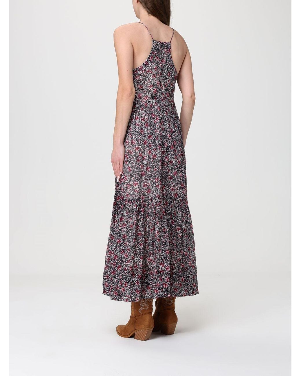 Isabel Marant Purple Floral Cotton Dress