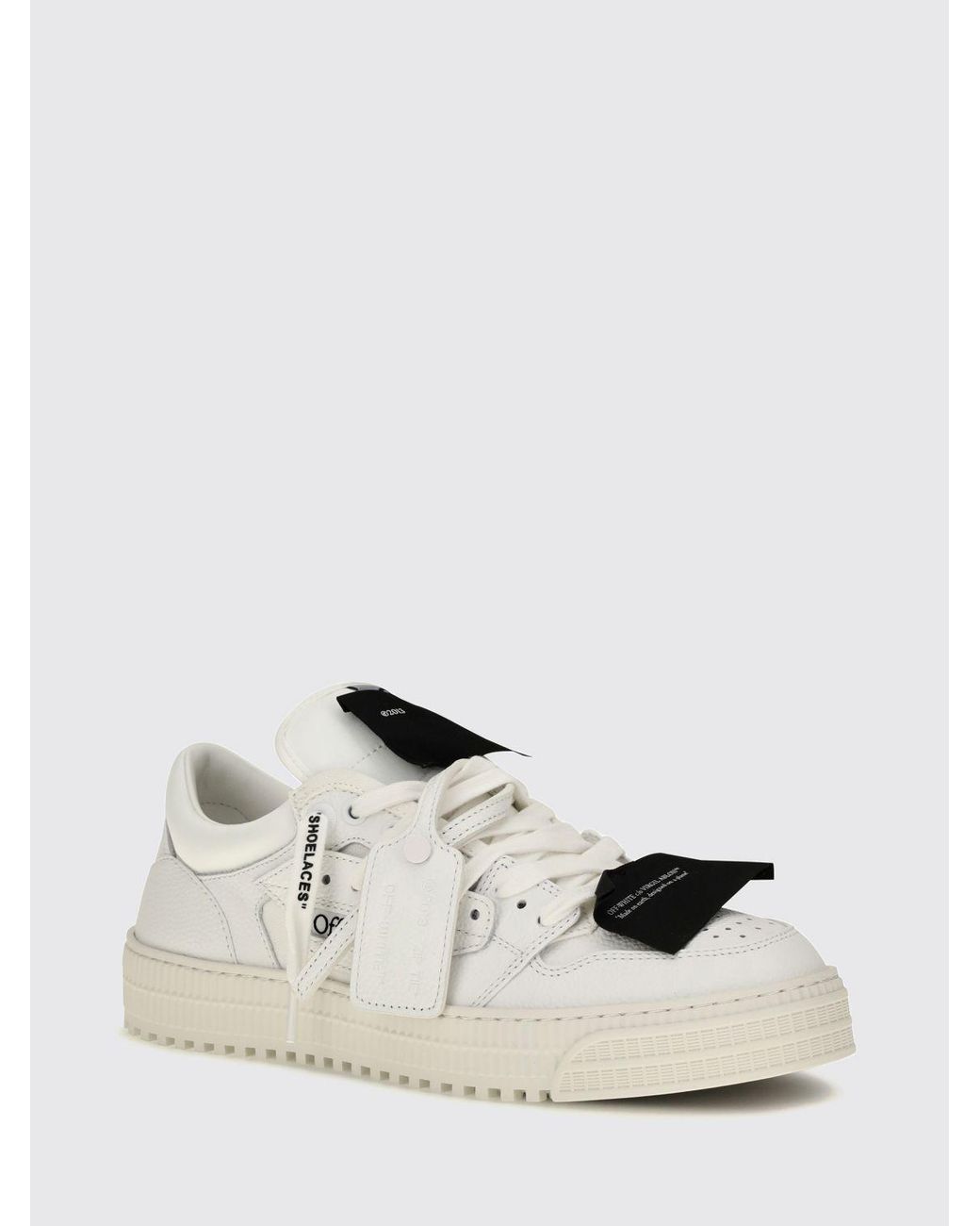 Off-White c/o Virgil Abloh Natural 3.0 Court Grained Calfskin Low Top Sneakers for men