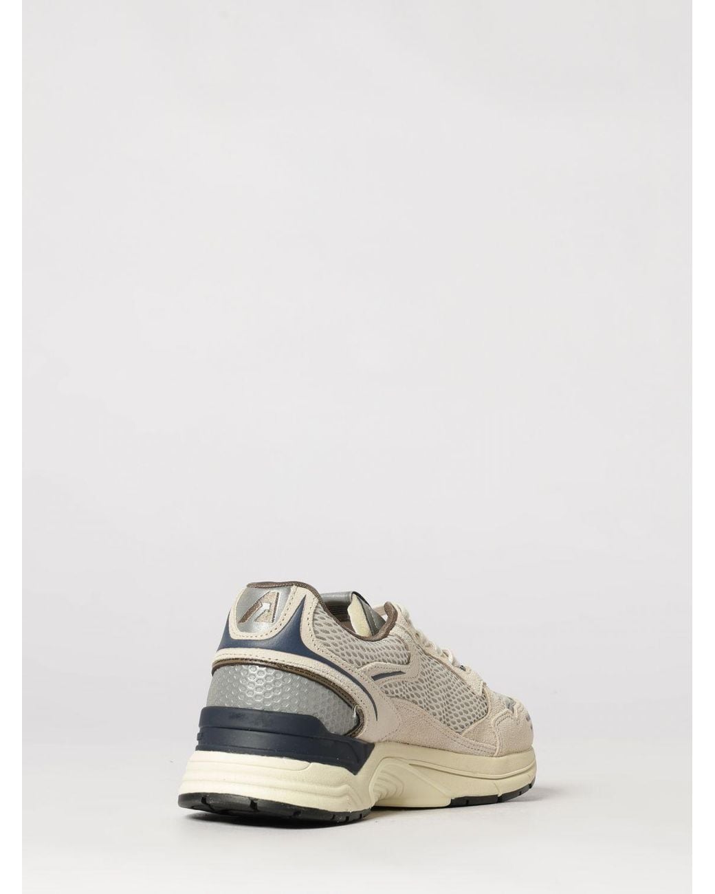 Autry White Hyperway Bicolour Leather And Mesh Low-Top Sneakers for men