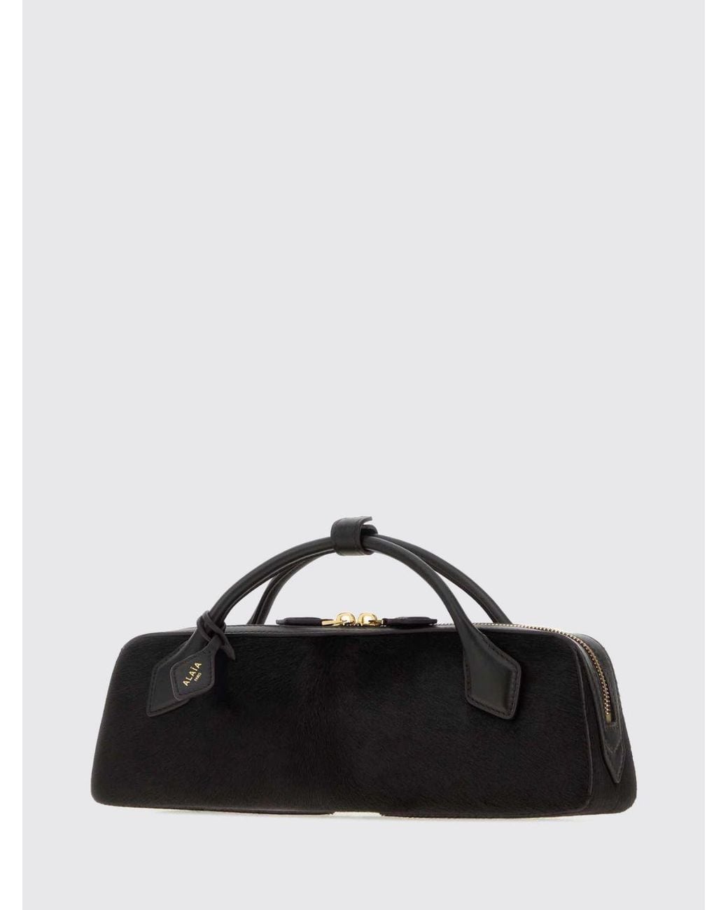 Alaïa Black Le Teckel Pony-Hair Effect Calfskin Handbag