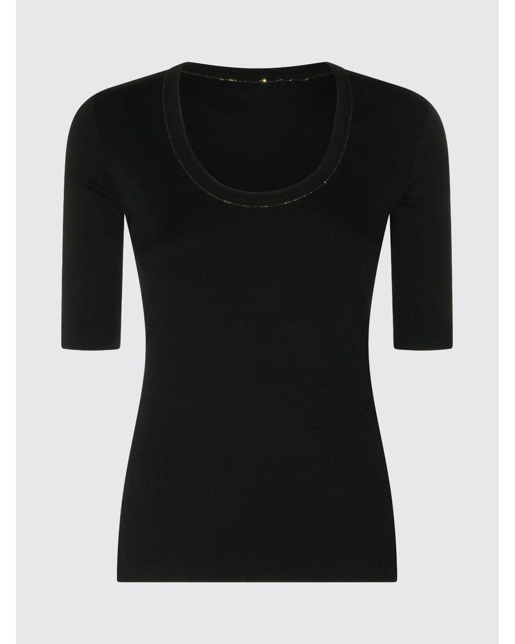 Fabiana Filippi Blue Slim Fit Short-Sleeved T-Shirt