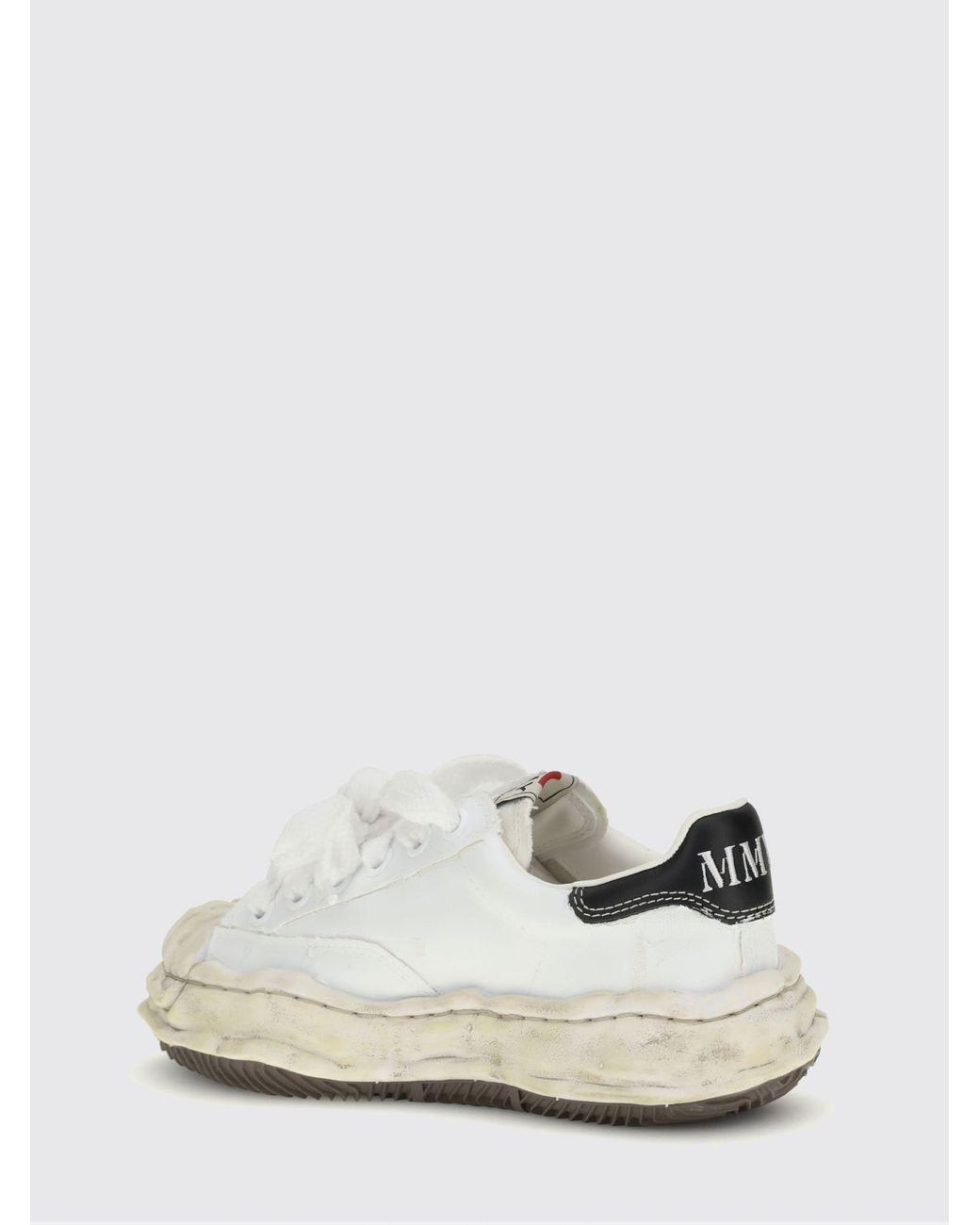 Maison Mihara Yasuhiro White Blakey Tarred Canvas Sneakers for men