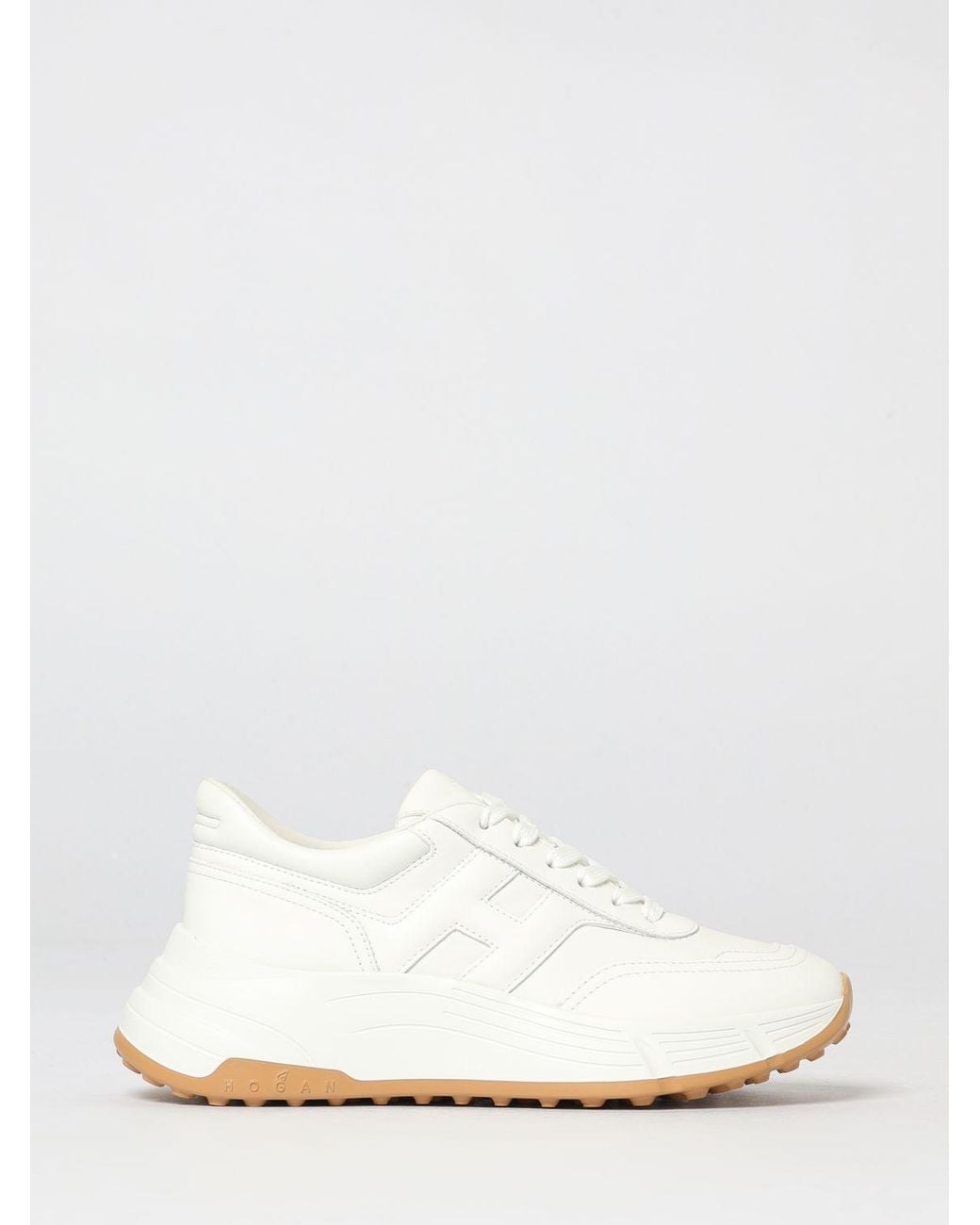 Hogan White H669 Leather Sneakers