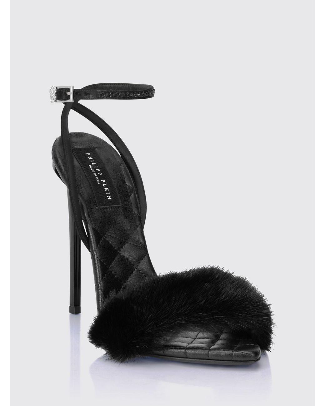 Philipp Plein Black Heeled Sandal