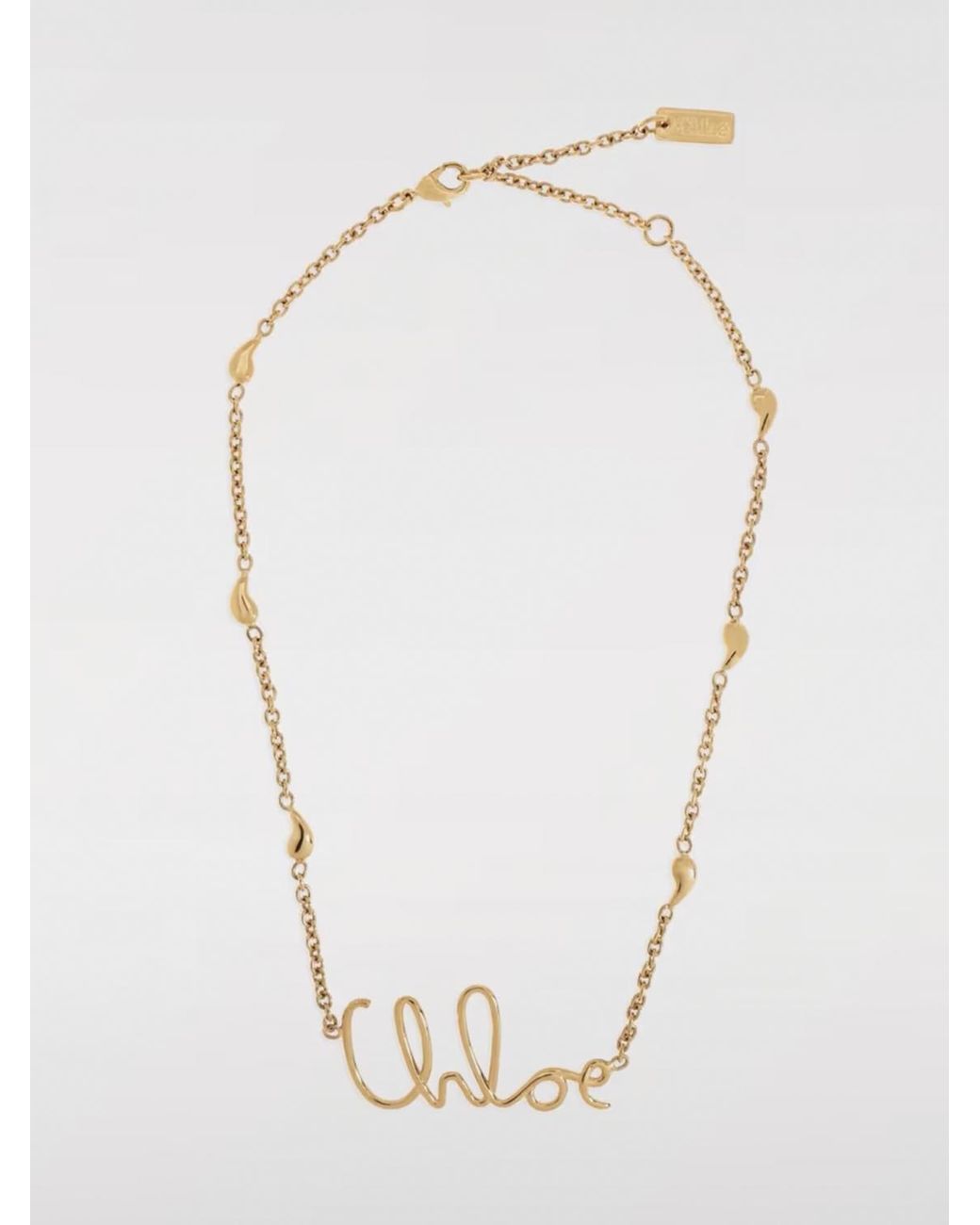 Chloé White ChloÉ Iconic Brass Necklace