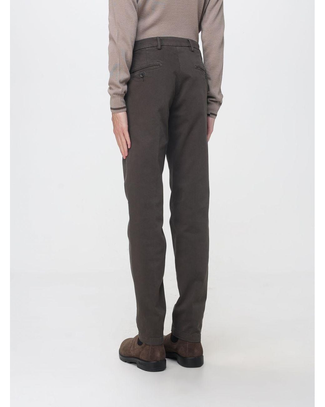 Manuel Ritz Gray Slim Fit Chino Trousers for men