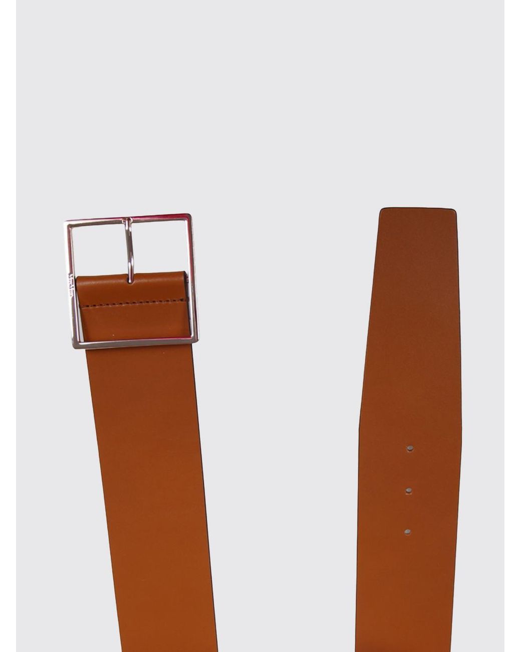 Max Mara White Ginnico Leather Belt