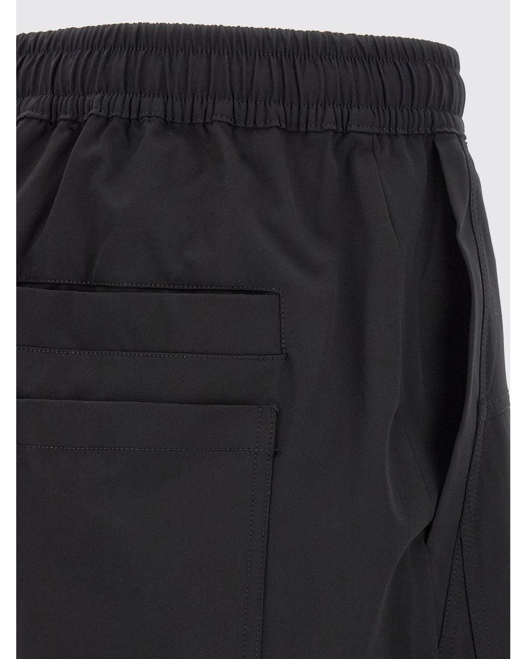 Thom Krom Black Stretch Technical Fabric Jogging Trousers With Drawstring for men