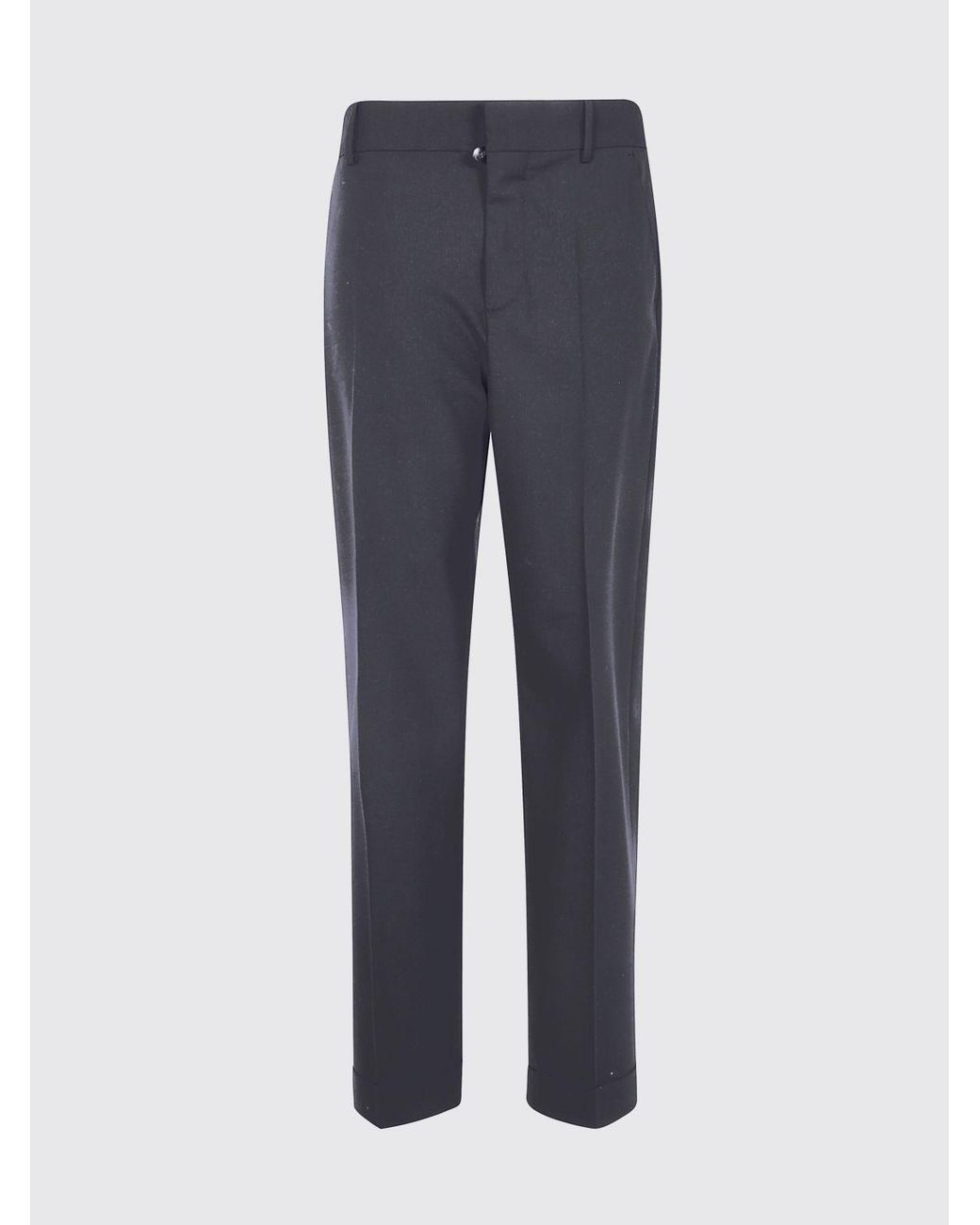 DSquared² Blue High-Waisted Slim Fit Tailored Trousers
