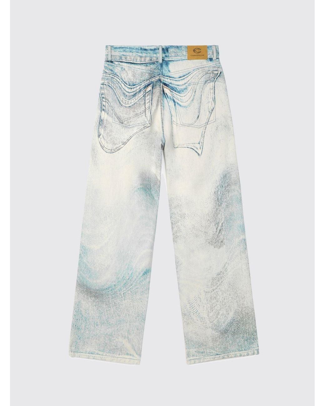 Camper Blue High-Waisted Wide Leg Jeans