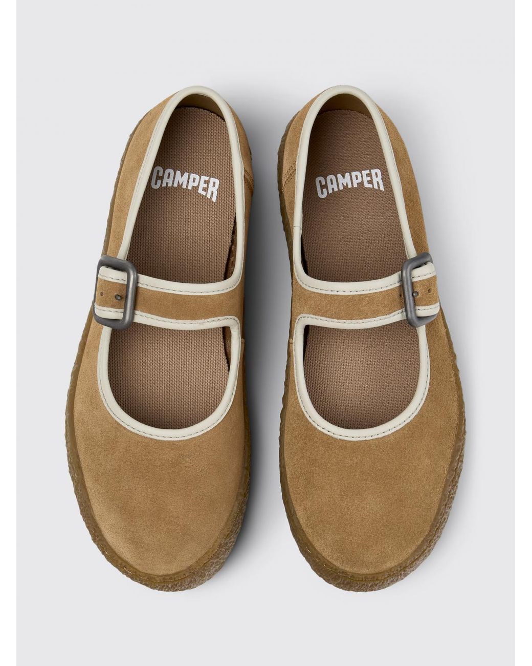 Camper White Peu Terreno Suede Sneakers
