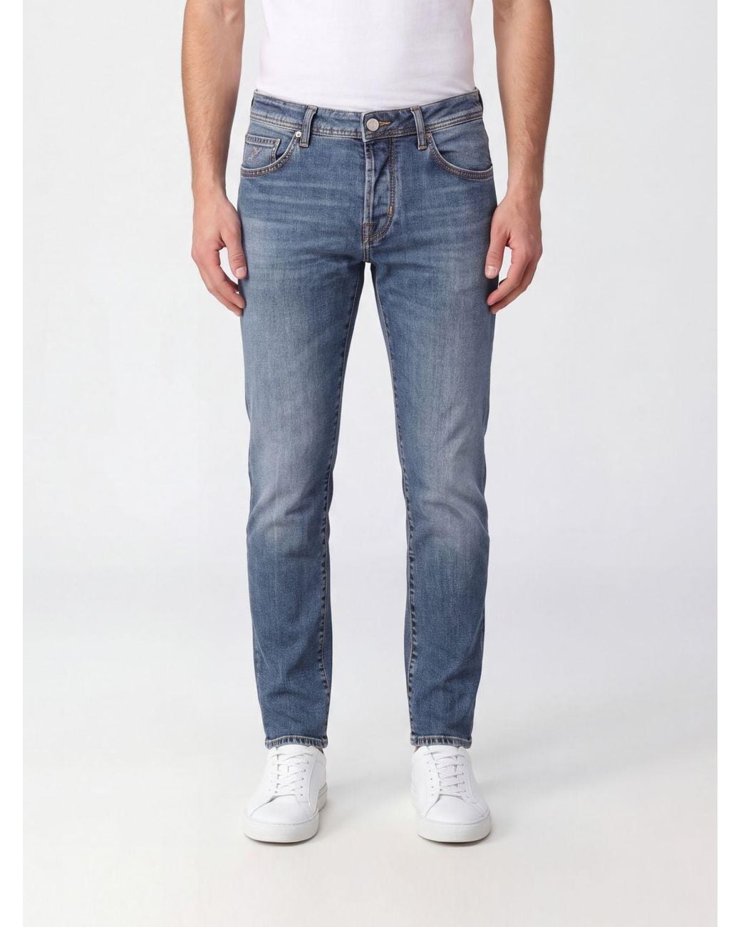 Jacob Cohen Blue Scott Skinny Fit Mid-Rise Stretch Denim Jeans for men