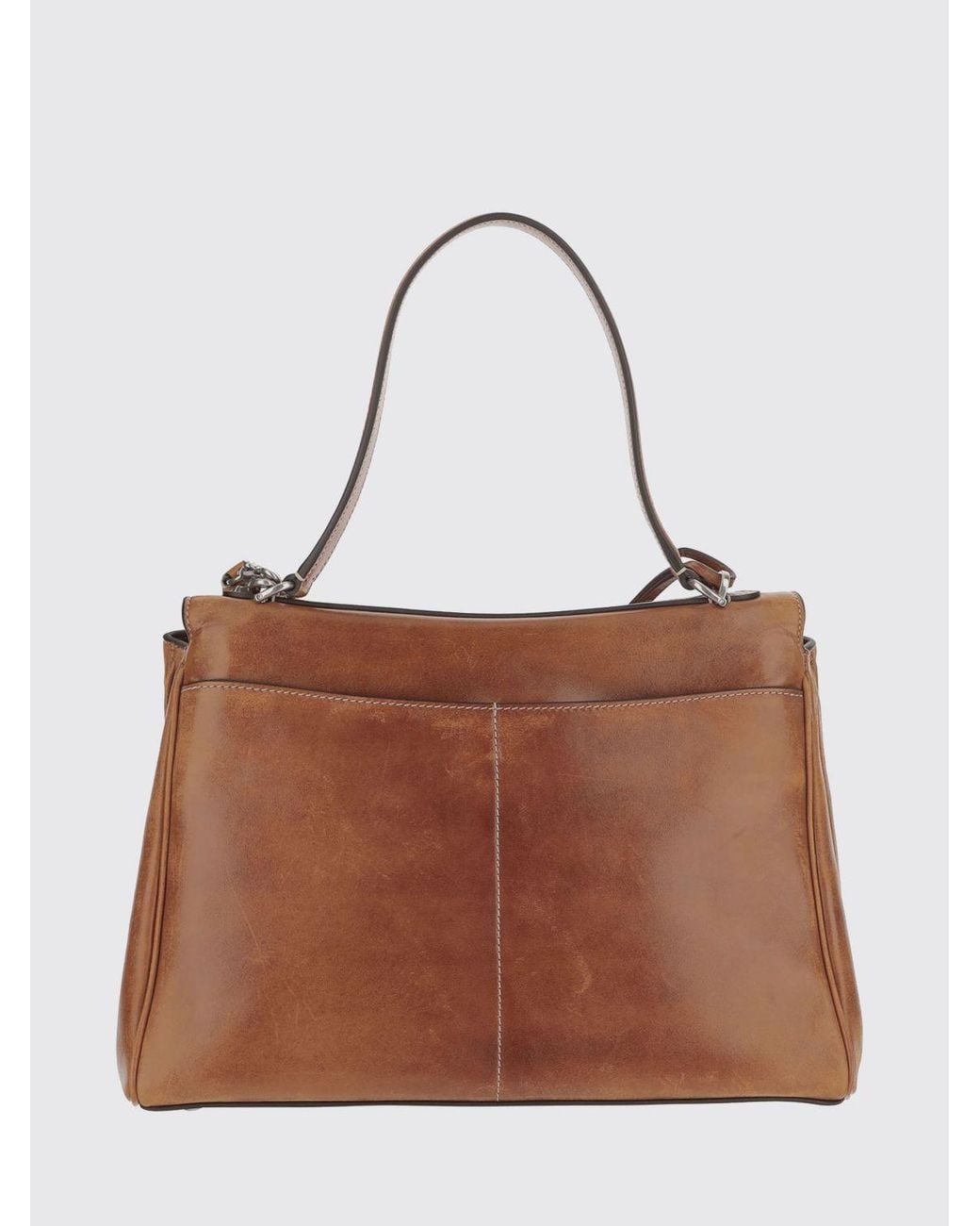 Balenciaga Brown Leather Rodeo Bag