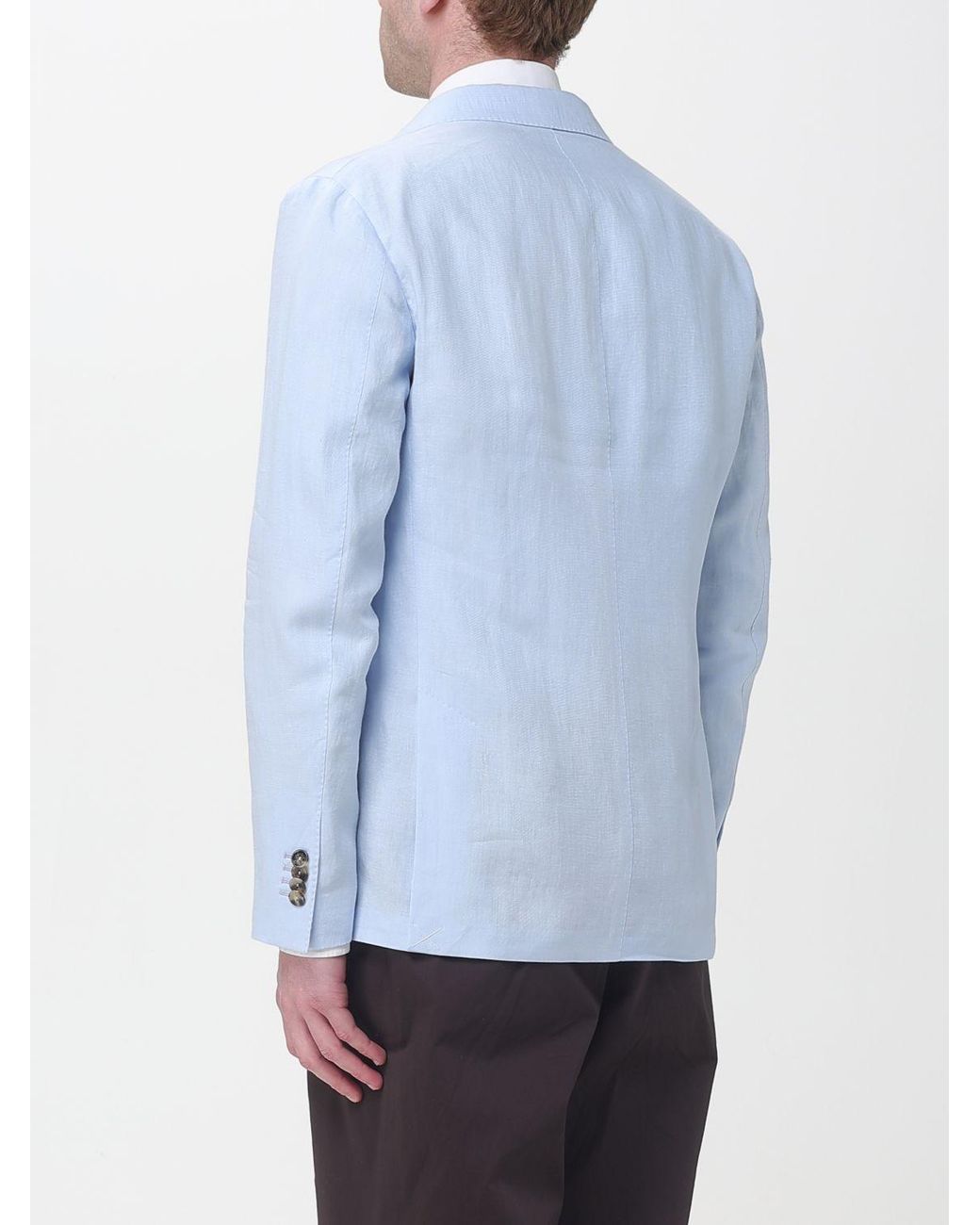 Agnona Blue Roma Single Breasted Blazer for men