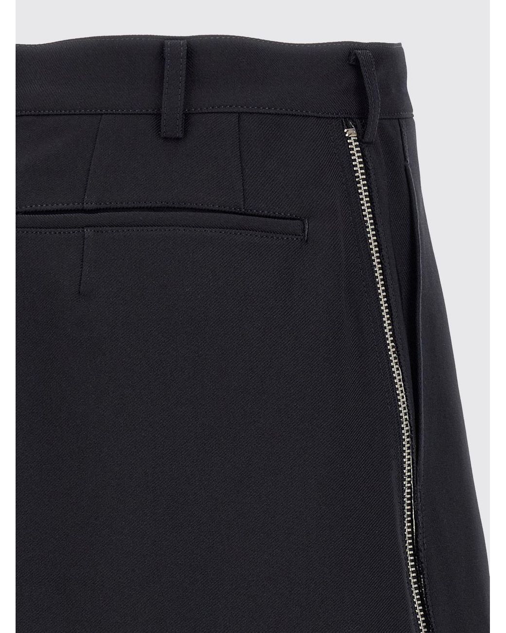 Comme des Garçons Blue Knee-Length Polyester Crêpe Chino Shorts for men