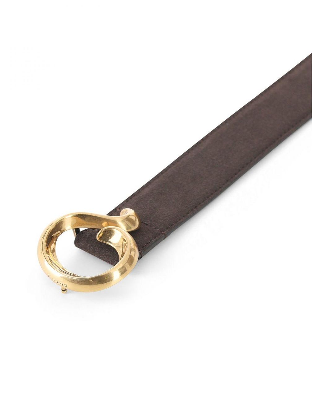 Etro White Adjustable Suede Calfskin Leather Belt With Metal Buckle