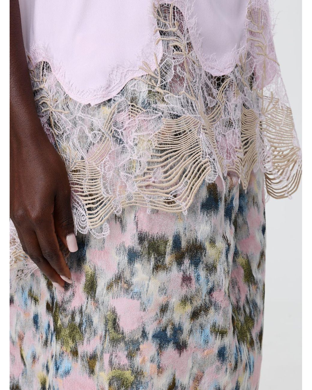 Fabiana Filippi Pink Top Con Dettagli