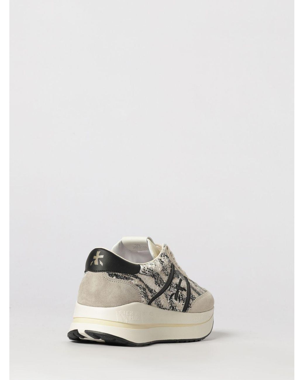 Premiata White Bethcoin Suede Sneakers