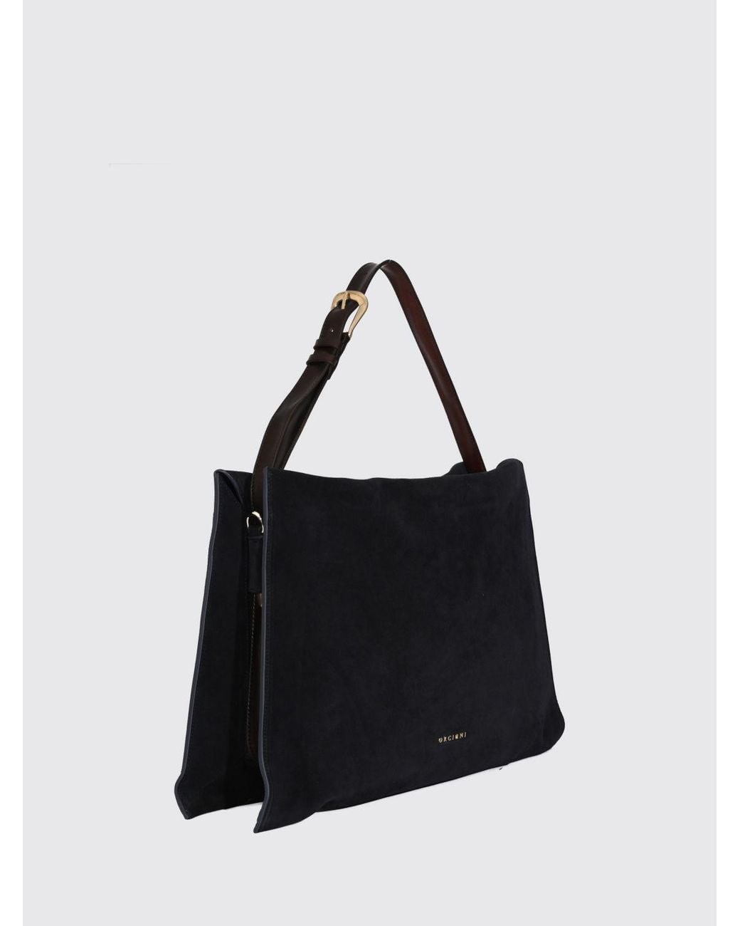 Orciani Black Large Trinity Shoulder Bag