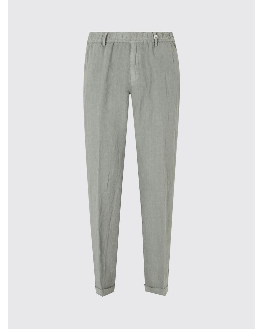 Myths Gray Wool Tailored Trousers for men