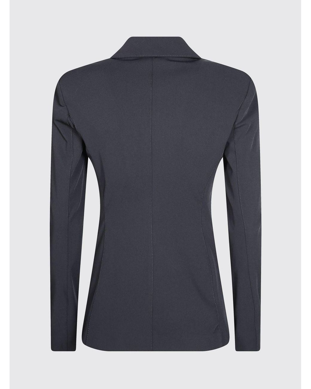 Pinko Blue Cropped Single-Breasted Blazer