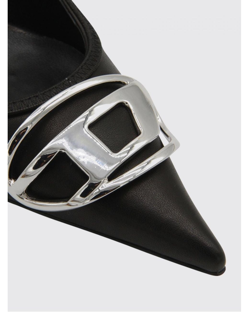 DIESEL Black D-Venus Nappa Slingback