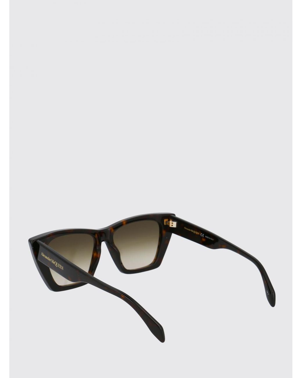 McQueen Brown Acetate Sunglasses
