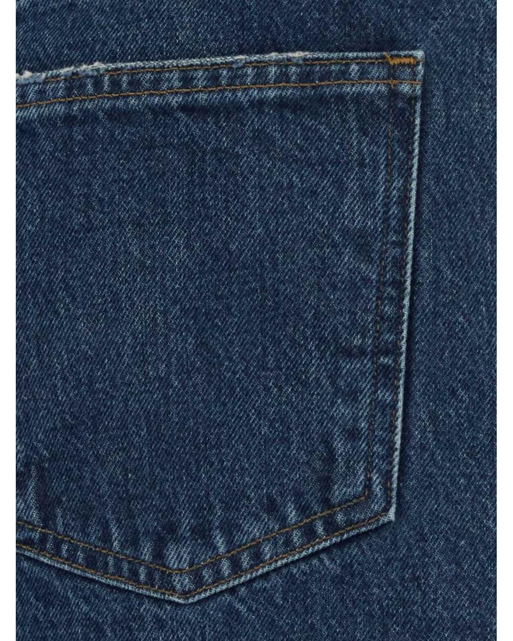Agolde Blue High-Waisted Shorts