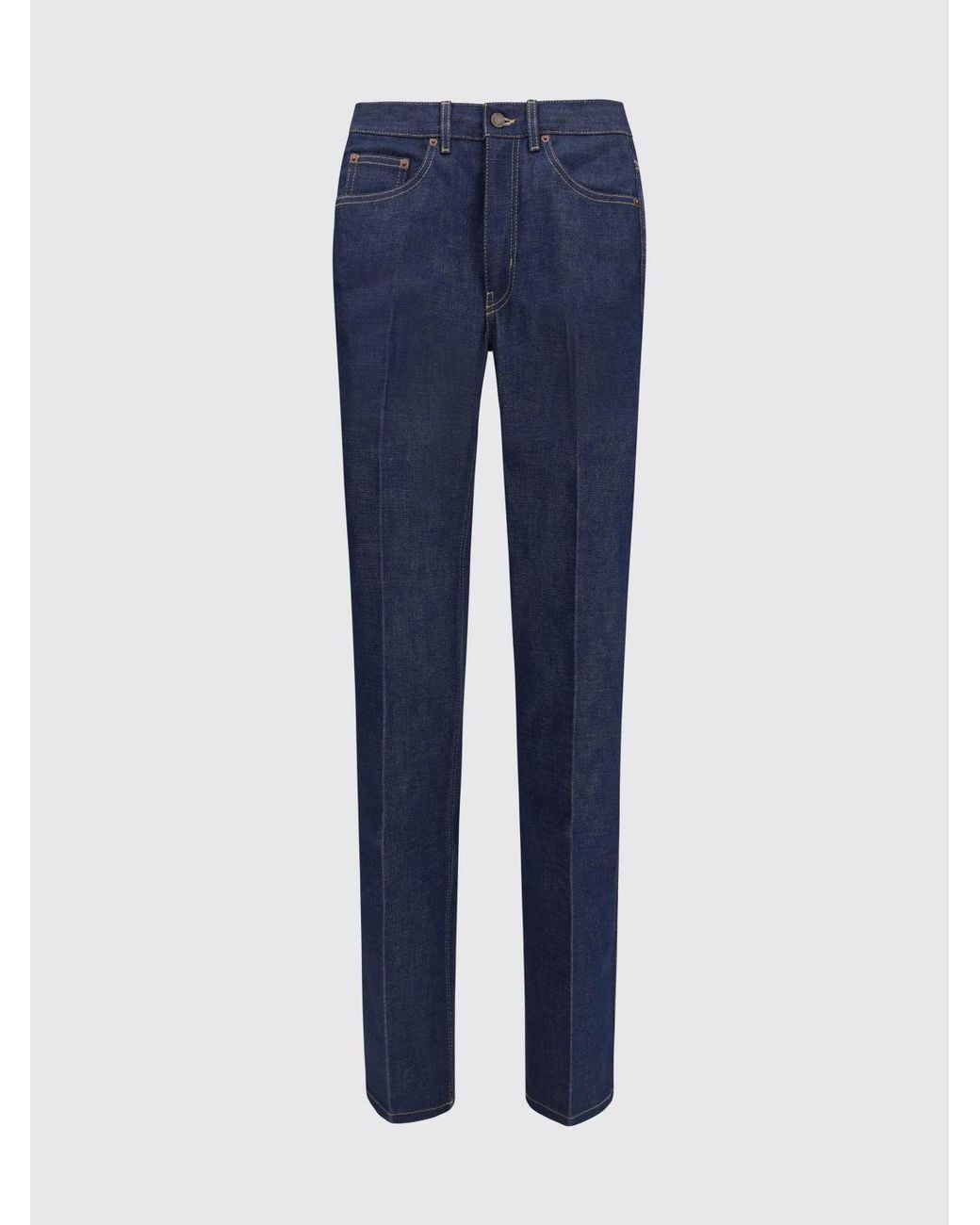 ChloÉ Jeans Slim Fit De Denim De Algodón Chloé de color Blue