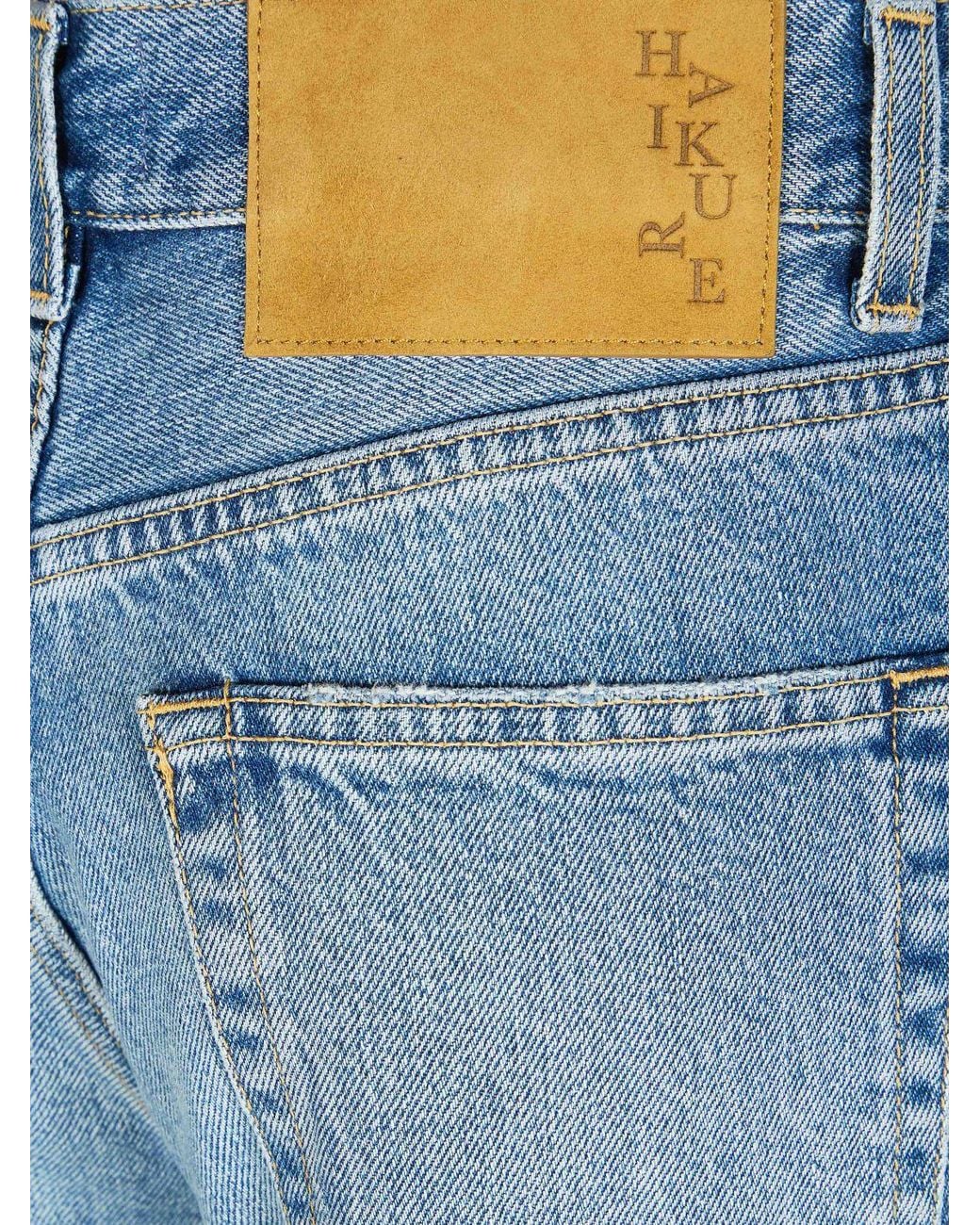 Jeans Korea Nordic De Denim De Algodón Haikure de color Blue