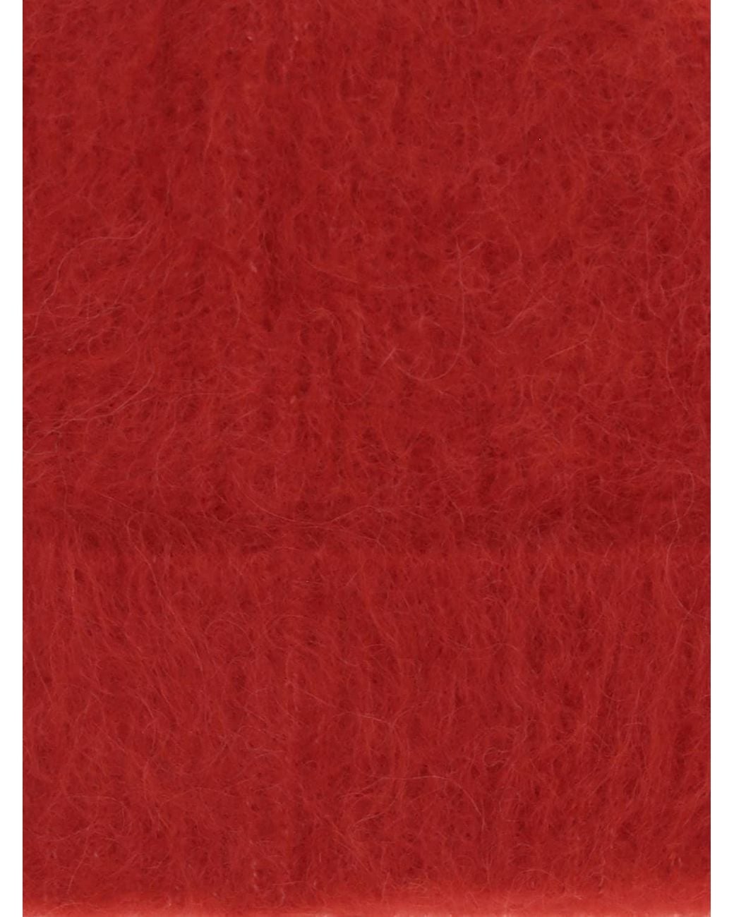 Séfr Red Soft Rib-Knit Beanie Hat for men