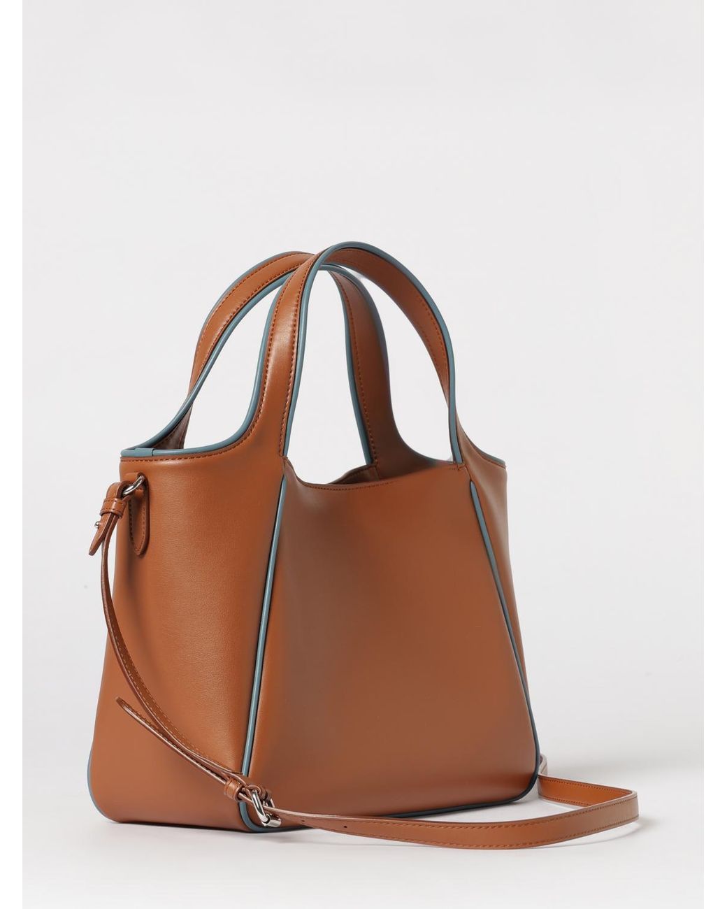 Stella McCartney Brown Faux Leather Tote Bag