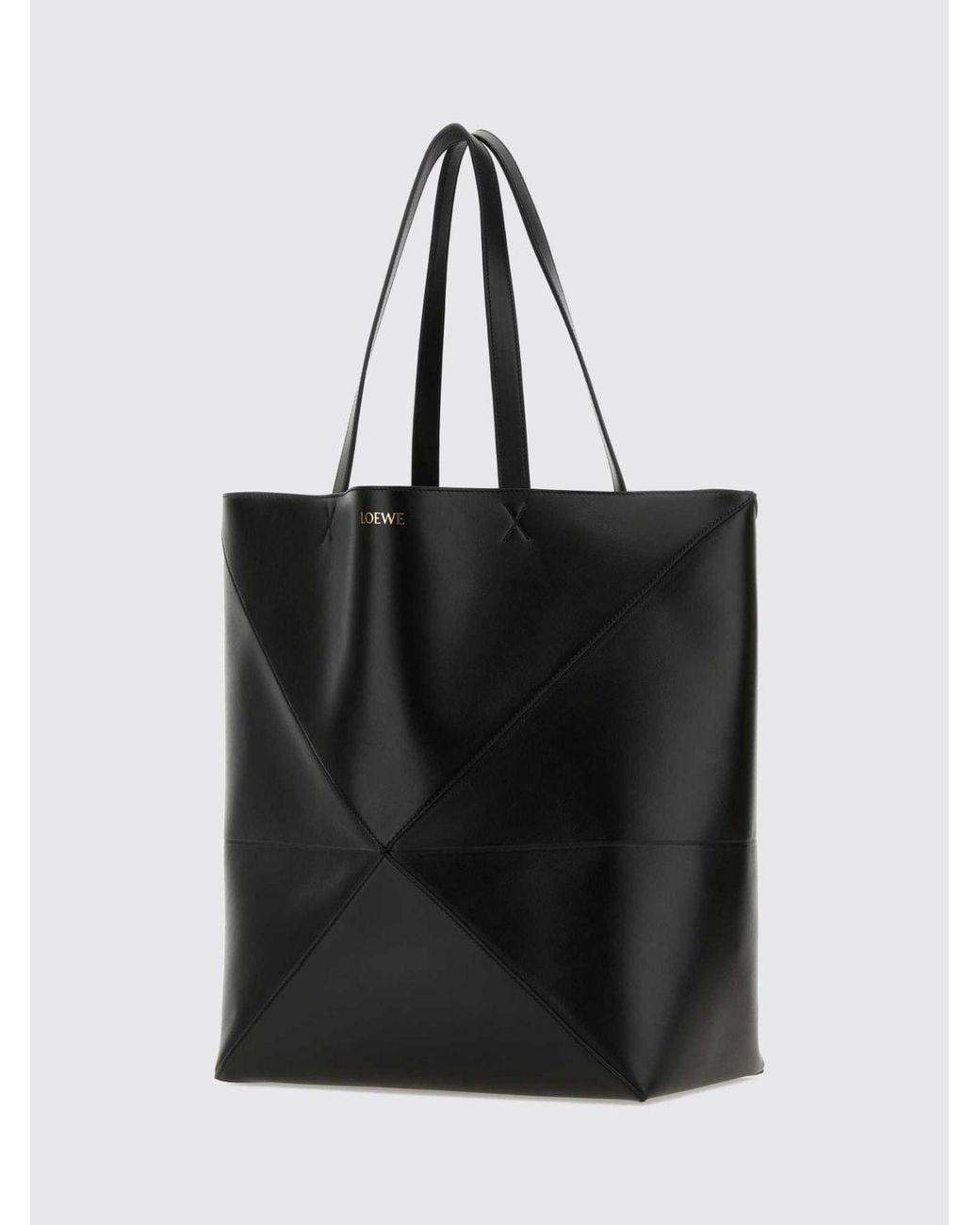Loewe Black Large Puzzle Fold Tote Bag for men